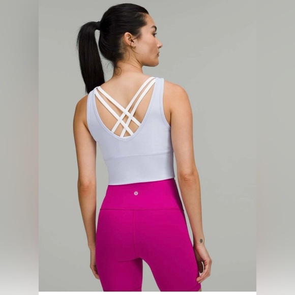 Lululemon Prower Pivot Light Purple Ribbed Tank Top - Picture 2 of 5
